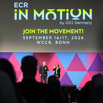 GS1-CEO Thomas Fell kündigt das neue Event ECR iN MOTiON an.